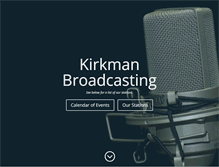 Tablet Screenshot of kirkmanbroadcasting.com